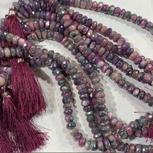 Purple Moonstone beaded strands